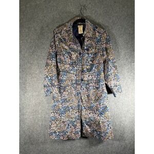 Elevenses Anthro Glajevica Floral Print Cotton‎ Blend Coat WOMEN 2 Feminine